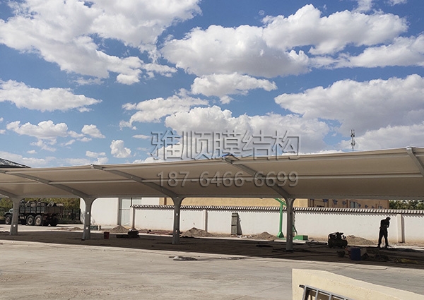 膜結構車棚-阿拉善額濟納旗畜牧局交付使用